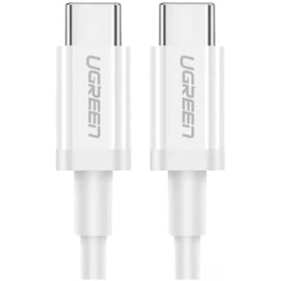 UGREEN USB-C 60W 3A QC PD HIZLI ŞARJ KABLOSU 1 MT BEYAZ 60518