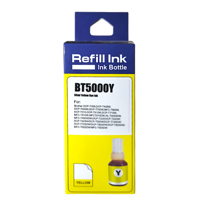 Brother Uyumlu Refill Ink BT5000Y Yellow (Sarı) Dolum Muadil Mürekkebi