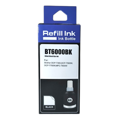 Brother Uyumlu Refill Ink BT6000BK Black (Siyah) Dolum Muadil Mürekkebi