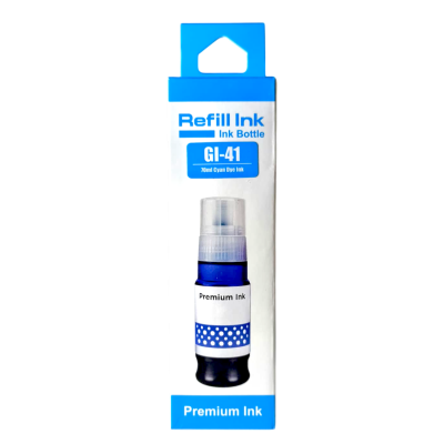 Canon Uyumlu Refill Ink GI-41 Cyan (Mavi) Dolum Muadil Mürekkebi