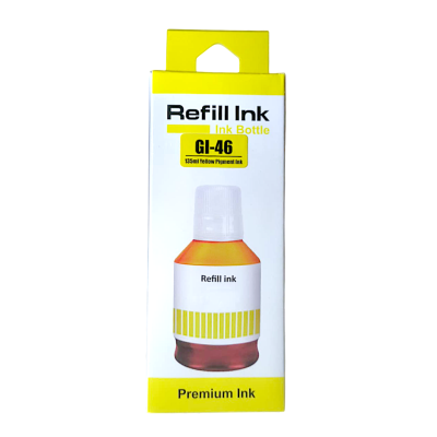 Canon Uyumlu Refill Ink GI-46Y Yellow (Sarı) Pigment Dolum Muadil Mürekkebi