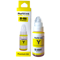 Canon Uyumlu Refill Ink GI-490Y Yellow (Sarı) Dolum Muadil Mürekkebi