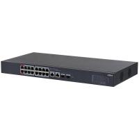 DAHUA CS4218-16ET-135 16 PORT 10/100 135W POE+2X GB RJ45 UPLINK+1X1GB SFP COMBO CLOUD YÖNETİLEBİLİR RACKMOUNT SWITCH