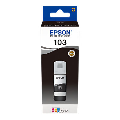 Epson EcoTank 103 C13T00S14A Siyah (Black) Orijinal Mürekkep