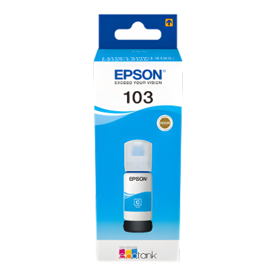 Epson EcoTank 103 C13T00S24A Mavi (Cyan) Orijinal Mürekkep