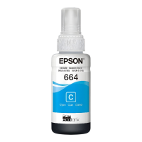 Epson EcoTank 664 C13T66424A Mavi (Cyan) Orijinal Mürekkep