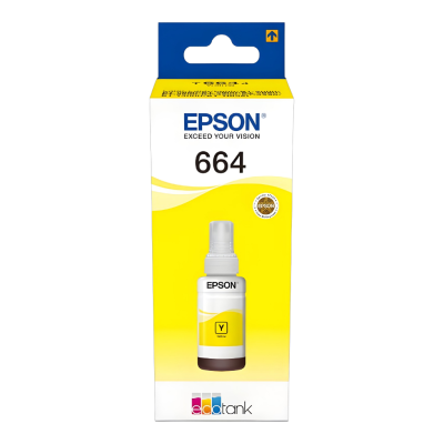 Epson EcoTank 664 C13T66444A Sarı (Yellow) Orijinal Mürekkep