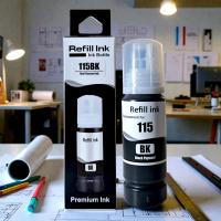 Epson Uyumlu Refill Ink 115BK Black (Siyah) Pigment Dolum Muadil Mürekkebi
