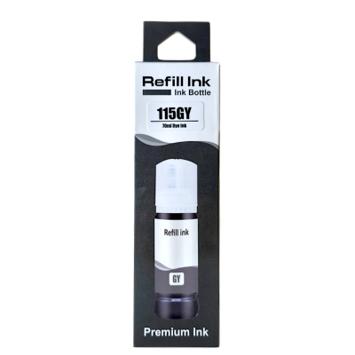 Epson Uyumlu Refill Ink 115GY Gray (Gri) Pigment Dolum Muadil Mürekkebi