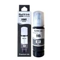 Epson Uyumlu Refill Ink 115GY Gray (Gri) Pigment Dolum Muadil Mürekkebi