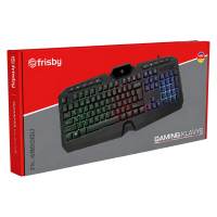 FRISBY FK-4860QU USB Q Türkçe Multimedya Siyah Kablolu Gaming Klavye