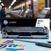HP 203A (CF541A) Cyan (Mavi) Toner Kartuş - İtalya Ürünü