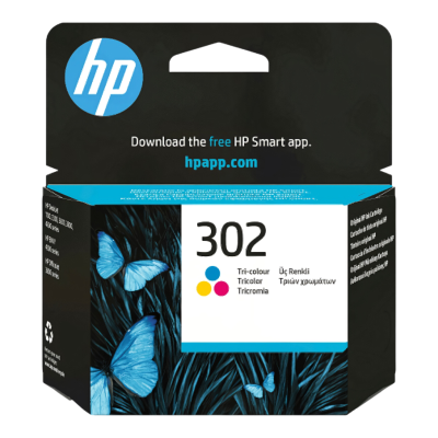 HP 302 F6U65AE Renkli (Color) Orijinal Kartuş