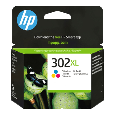 HP 302XL F6U67AE Renkli (Color) Yüksek Kapasiteli Orijinal Kartuş