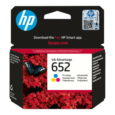 HP 652 F6V24AE Renkli (Color) Orijinal Kartuş