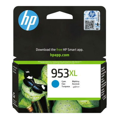 HP 953XL F6U16AE Mavi (Cyan) Yüksek Kapasiteli Orijinal Kartuş