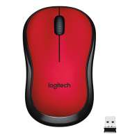 Logitech Silent Touch M220 Sessiz Kablosuz Mouse (Kırmızı)