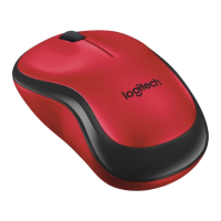 Logitech Silent Touch M220 Sessiz Kablosuz Mouse (Kırmızı)