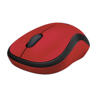 Logitech Silent Touch M220 Sessiz Kablosuz Mouse (Kırmızı)