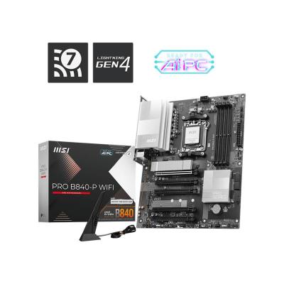 MSI PRO B840-P WIFI DDR5 8000MT/S 1XHDMI 2XM.2 ATX AM5 (AMD AM5 9000/8000/7000 SERİLERİ İLE UYUMLU)