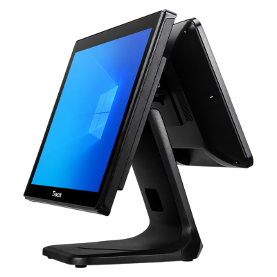 TIWOX TP-7610D 18.5" Intel Core i7-10710 10. Nesil 8GB DDR4 RAM 128GB NVMe SSD Dokunmatik POS PC + 13.2" Müşteri Ekranı