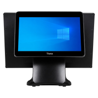 TIWOX TP-7650D 18.5" Intel Core i7 5. Nesil 8GB RAM 128GB NVMe SSD Dokunmatik POS PC + 13.2" Müşteri Ekranı