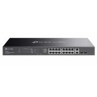 TP-LINK OMADA ES220GMP 16 PORT GIGABIT + 2XGB SFP+2XGB RJ45 UPLINK CLOUD L2 YÖNETİLEBİLİR 250W POE RACKMOUNT SWITCH