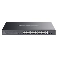TP-LINK OMADA ES228GMP 24 PORT GIGABIT+ 2XGB SFP+2XGB RJ45 UPLINK CLOUD L2 YÖNETİLEBİLİR 384W POE RACKMOUNT SWITCH