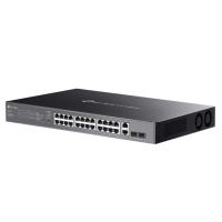 TP-LINK OMADA ES228GMP 24 PORT GIGABIT+ 2XGB SFP+2XGB RJ45 UPLINK CLOUD L2 YÖNETİLEBİLİR 384W POE RACKMOUNT SWITCH