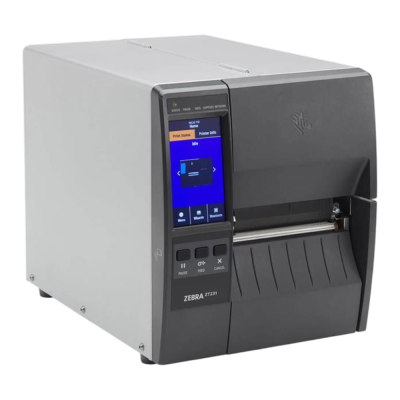 ZEBRA ZT231 (ZT23142-T0E000FZ) 203 DPI Termal Transfer USB + Seri + Ethernet Metal Kasa Endüstriyel Barkod Yazıcı (Ribonlu Kullanım)